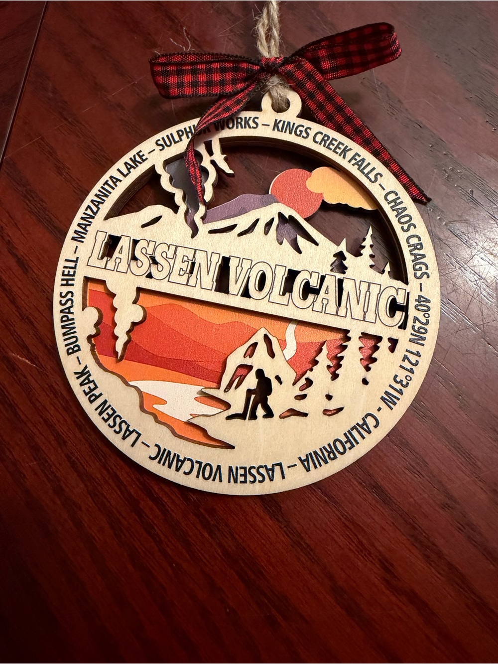 🎇Multi🎇Lassen Volcanic Wooden Holiday Ornament (2/$10)